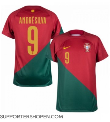 Portugal Andre Silva #9 Hemma Matchtröja VM 2022 Kortärmad